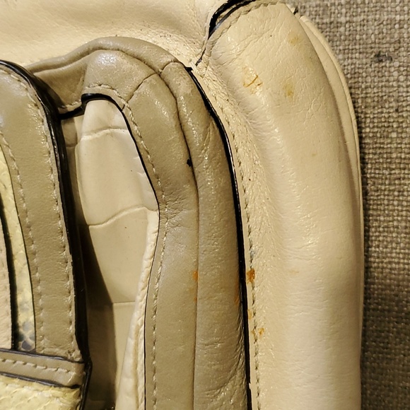 Coach kristin willow  small cream leather womens  shoulder bag with chain straps - Picture 13 of 14